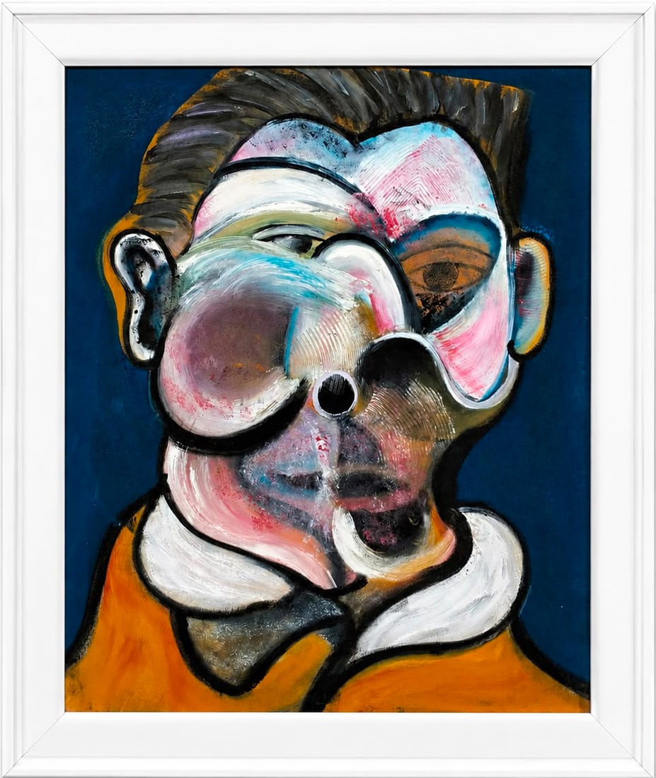 Francis Bacon Irish-British 1909–1992 Oil on Canvas Painting in the Style of Study after (1 of 5)