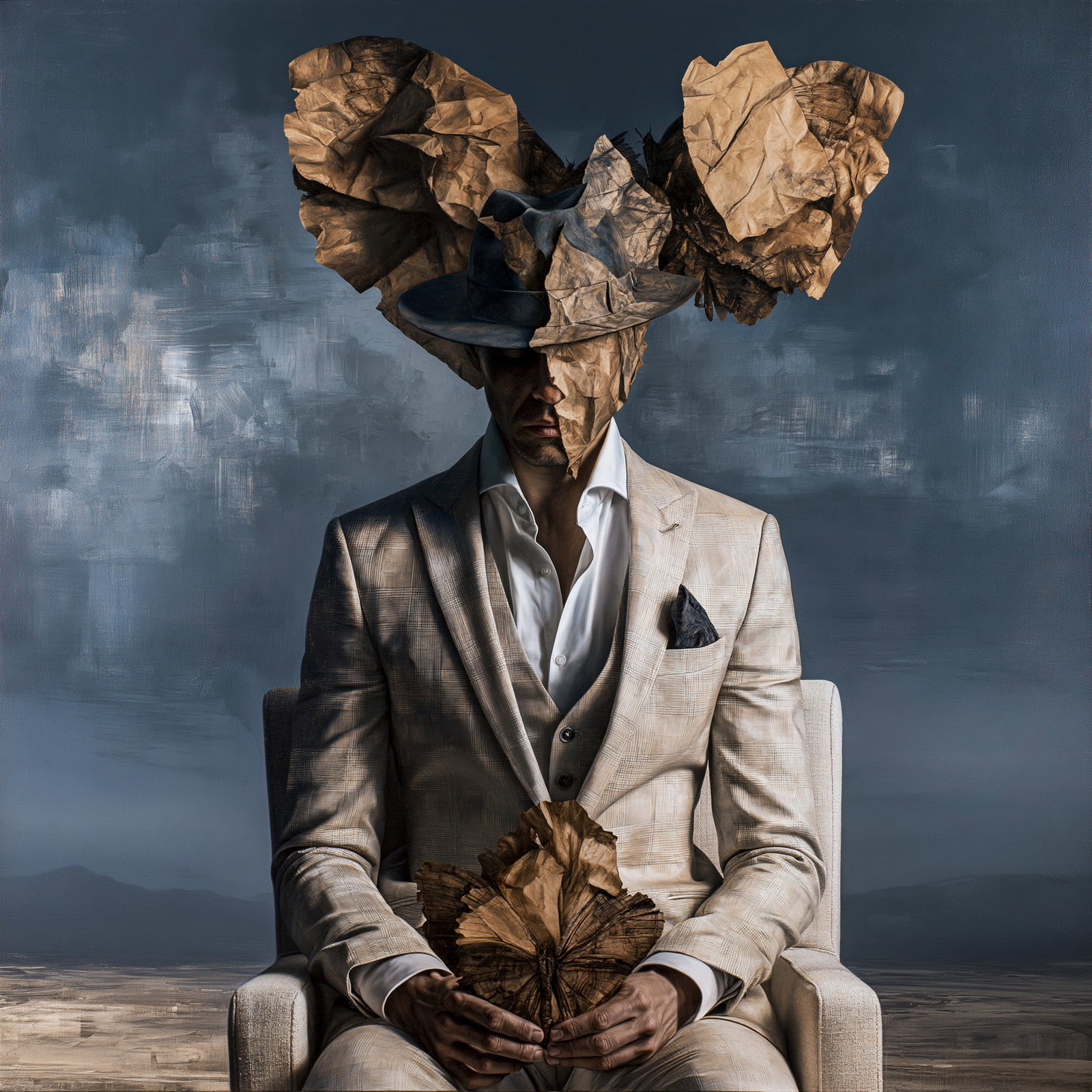 The Weight of Becoming. Acrylic print on panel. By the IAAG Artists Group. Contemporary. (1 of 2)