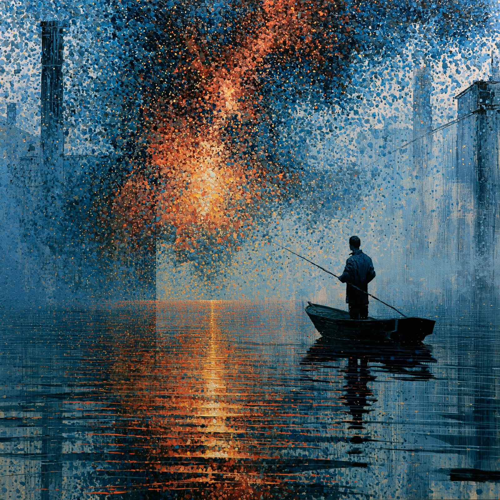 The Last Light. Acrylic print on panel. By the IAAG Artists Group. Contemporary. (1 of 2)