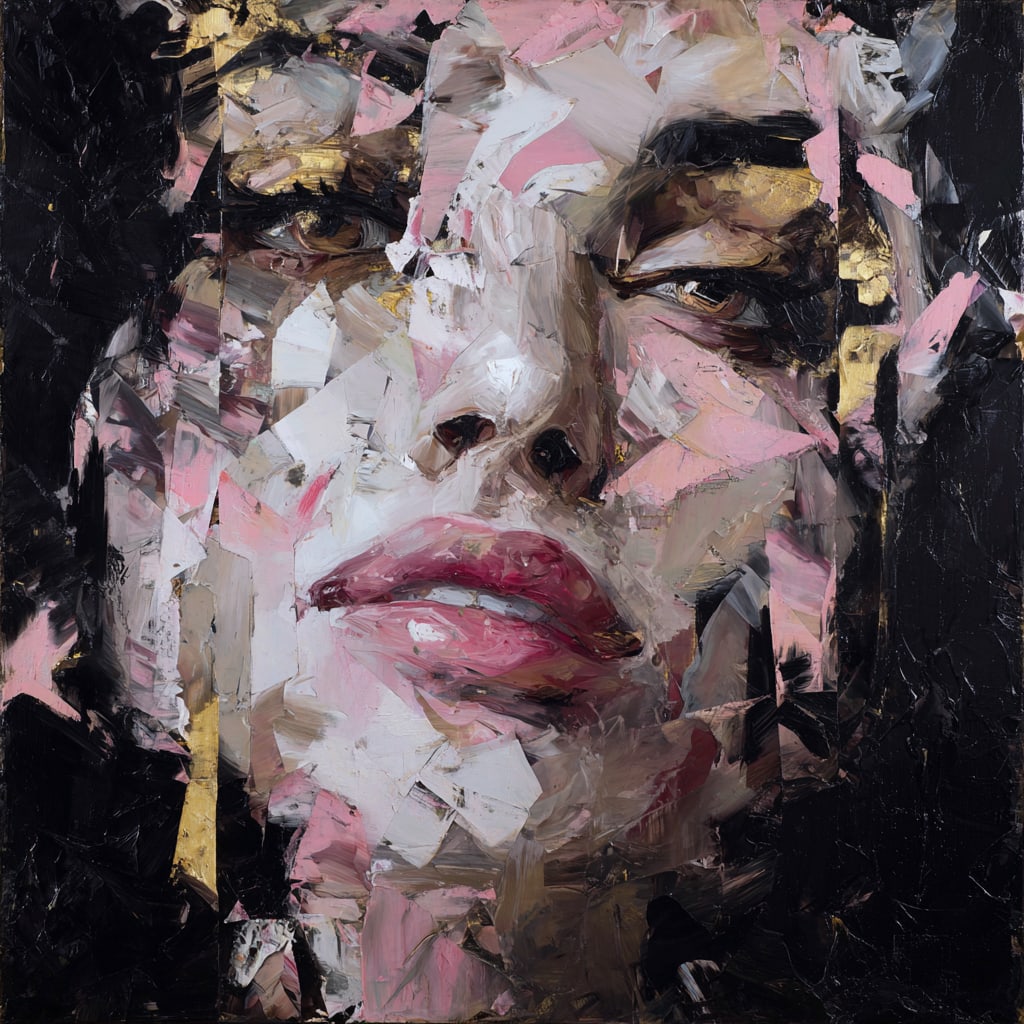 Fragments of Grace. Acrylic print on panel. By the IAAG Artists Group. Contemporary. (1 of 2)
