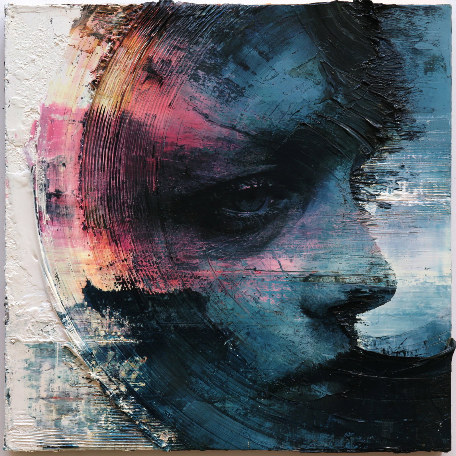 Veil of Silence. Acrylic print on panel. By the IAAG Artists Group. Contemporary. (1 of 2)