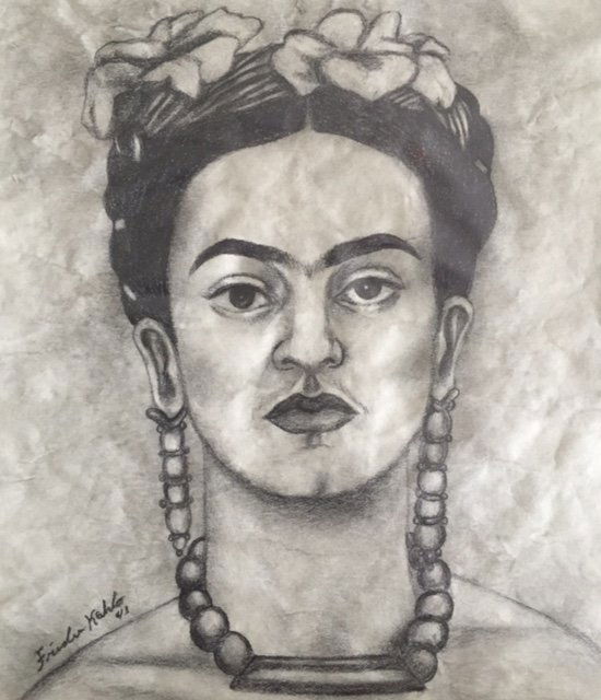 Frida Kahlo (1907-1954) (Graphite on paper) V $12,000 (1 of 1)