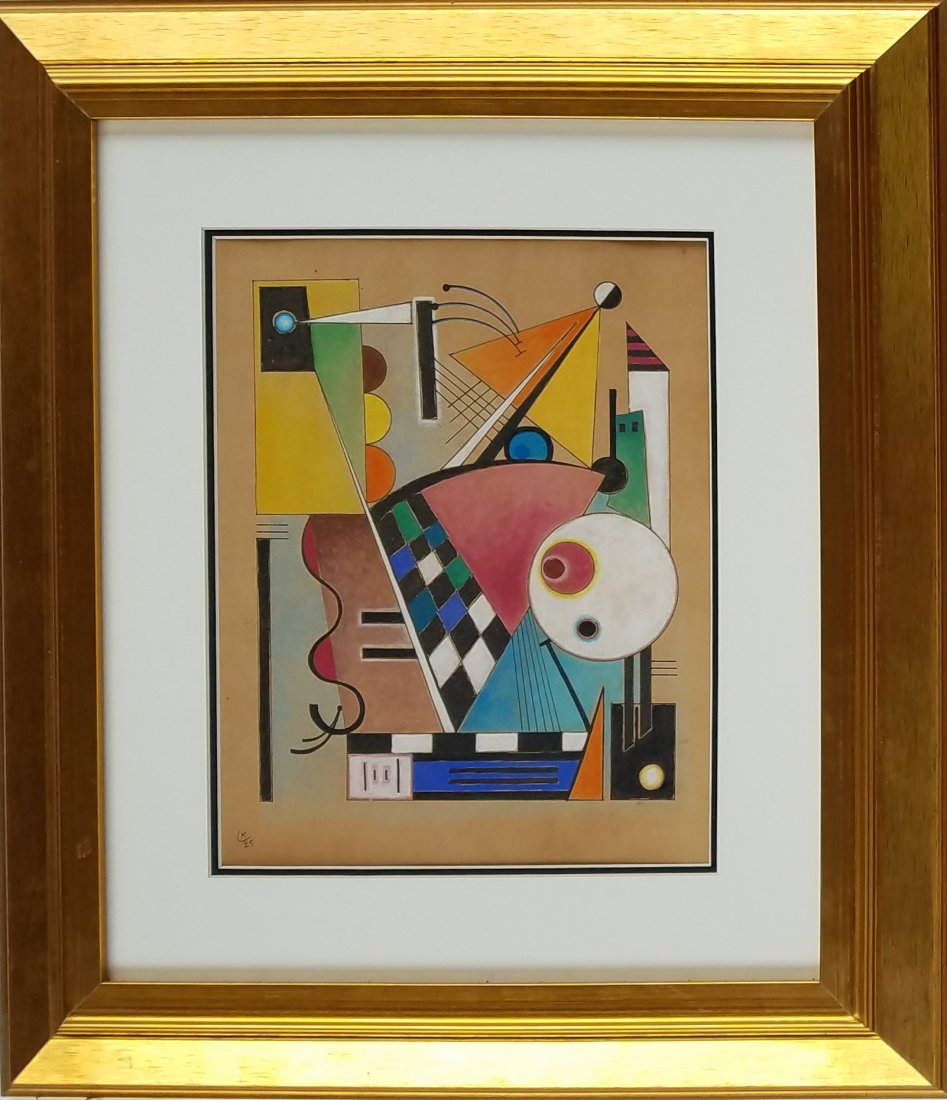 Wassily Kandinsky (Watercolor and ink on paper): Watercolor and Ink on paper, COA Private collection Wassily Wassilyevich Kandinsky (/kænˈdɪnski/; Russian: Васи́лий Васl