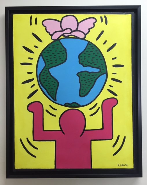 Keith Haring (Acrylic on canvas) V$40,000 (1 of 2)