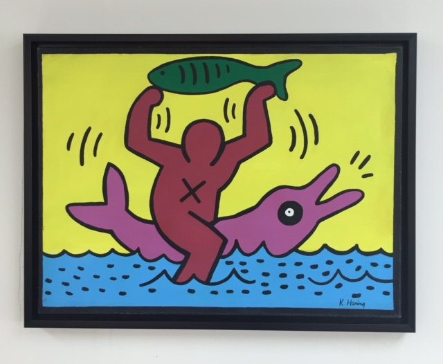 Keith Haring (Acrylic on canvas) V$45,000 (1 of 2)