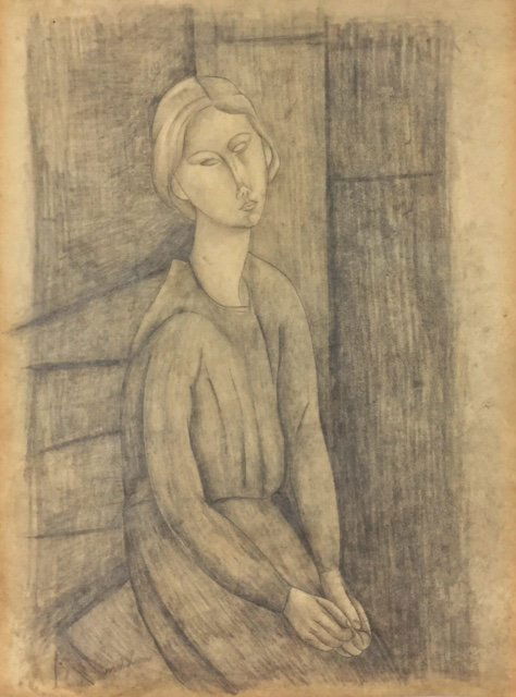 Amedeo Modigliani (Pencil on paper) (1 of 1)