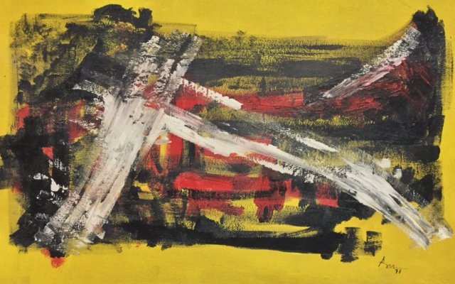 Robert Motherwell (Oil on cardboard) (1 of 1)