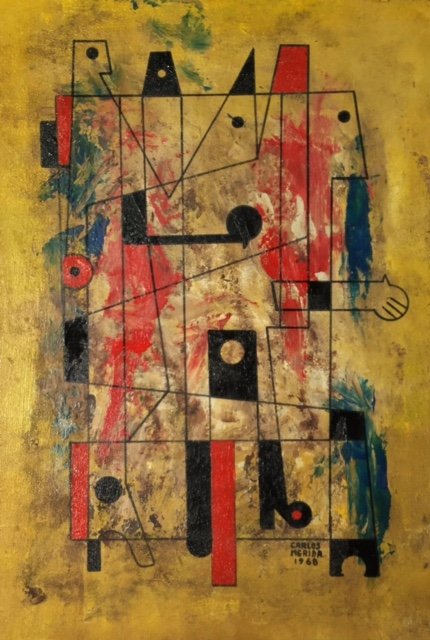 Carlos Merida (Mixed media on Masonite) (1 of 1)
