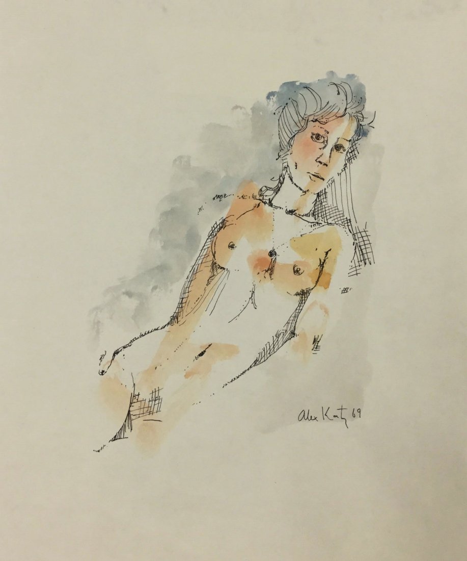 Alex Katz (Mixed media on paper) (1 of 1)