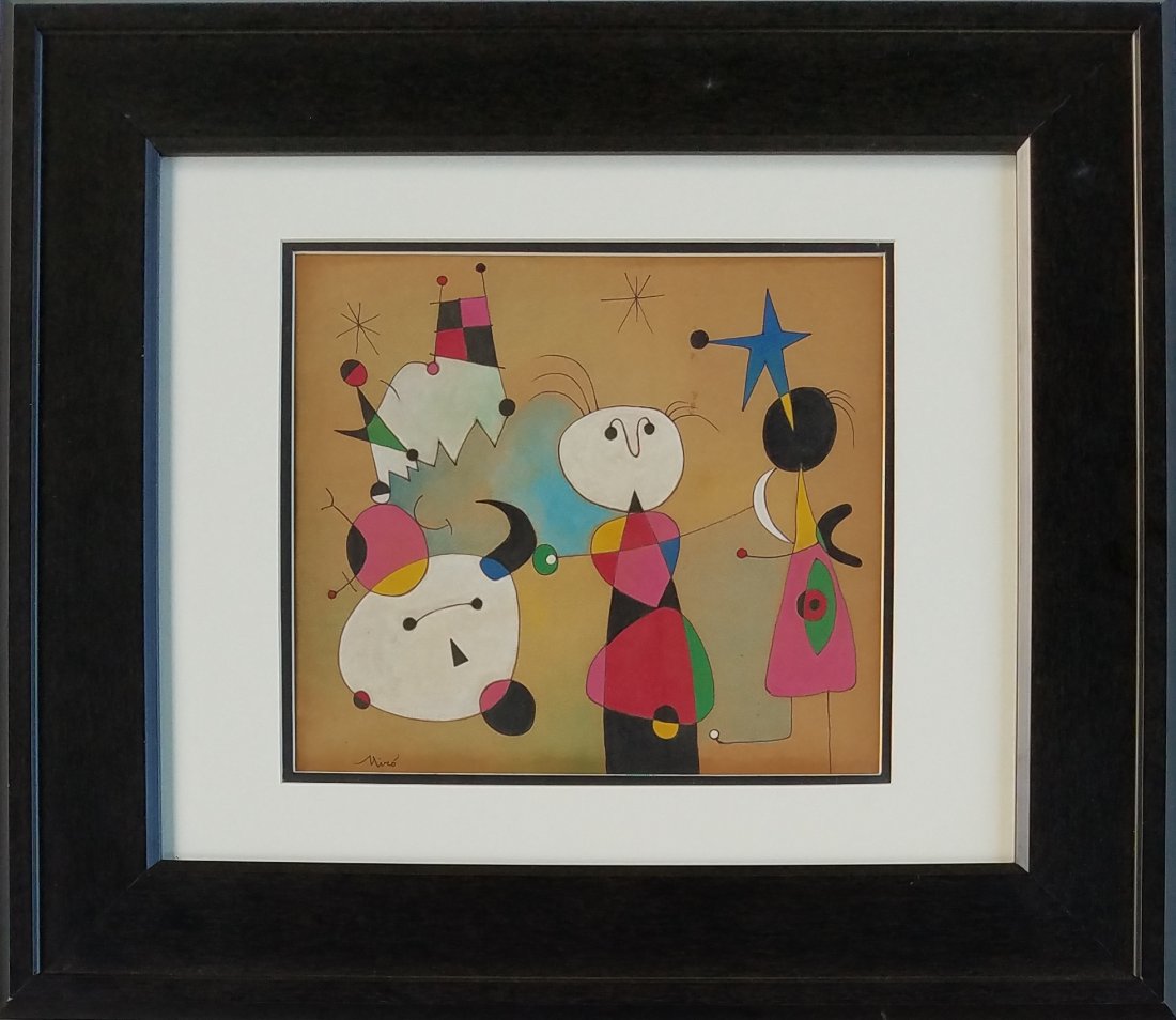 Joan Miro (mixed media on paper) (1 of 2)