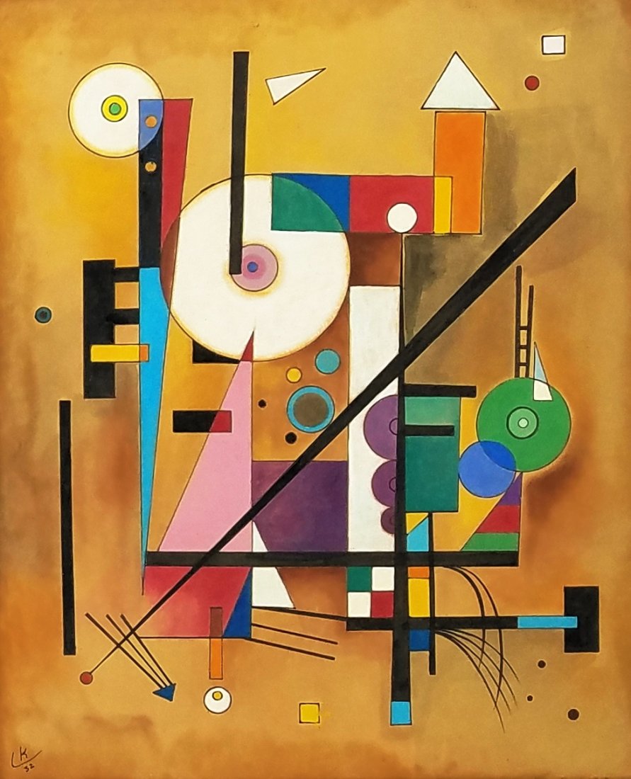 Wassily Kandinsky (Watercolor and ink on paper): Watercolor and ink on paper 14 x 11" Wassily Wassilyevich Kandinsky (/kænˈdɪnski/; Russian: Васи́лий Васи́л