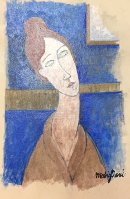 Amedeo Modigliani (Watercolor on paper) (1 of 1)