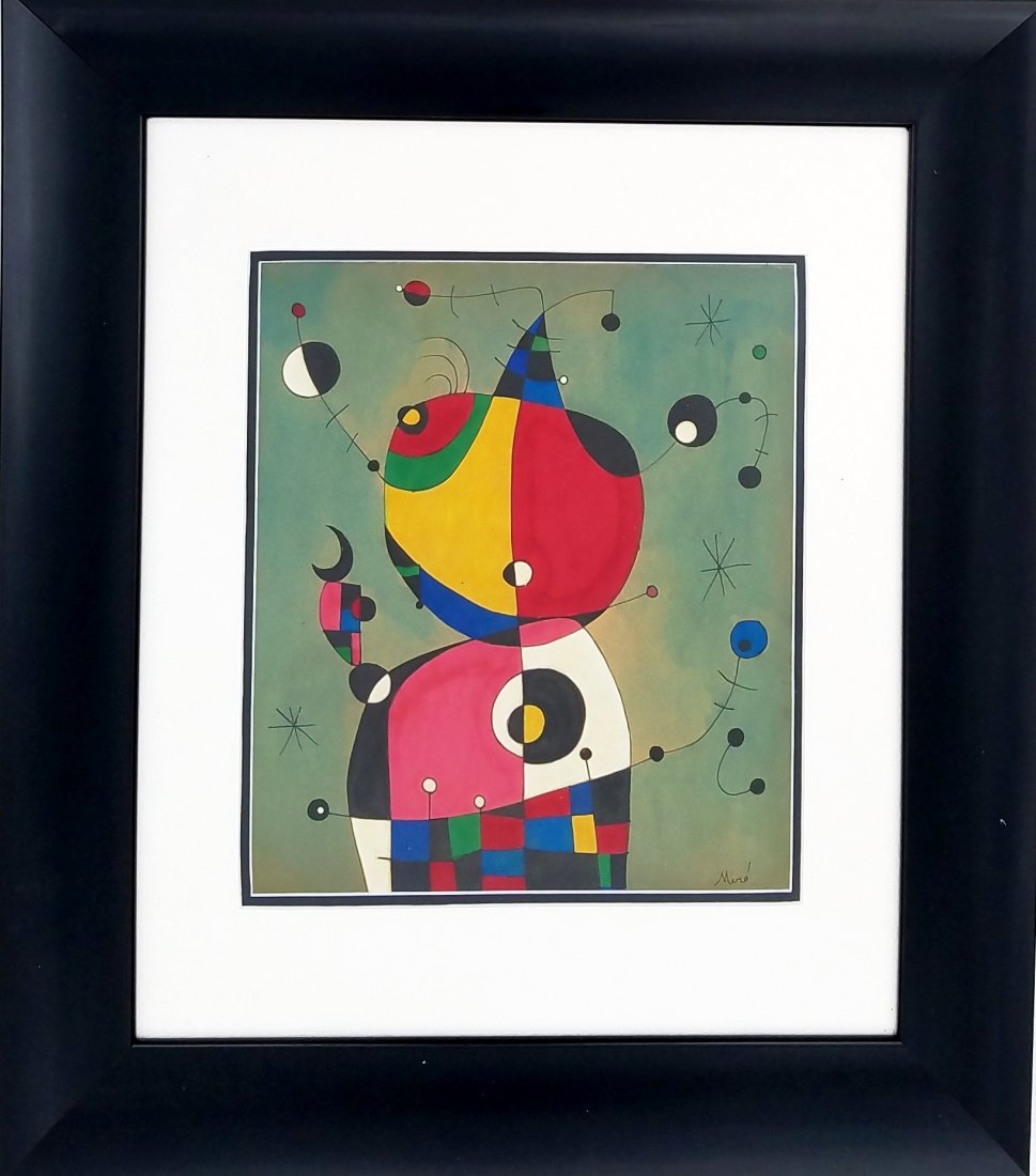 Joan Miro (mixed media on paper) (1 of 1)