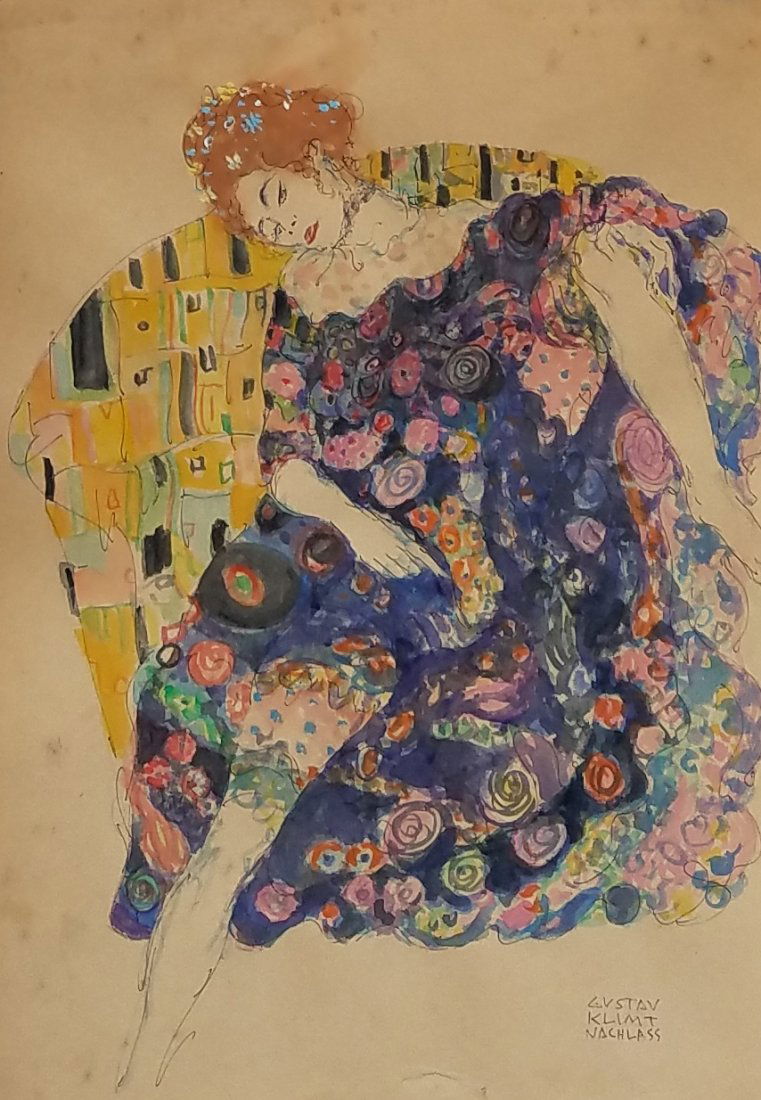 Gustav Klimt (Mixed media on paper) (1 of 1)