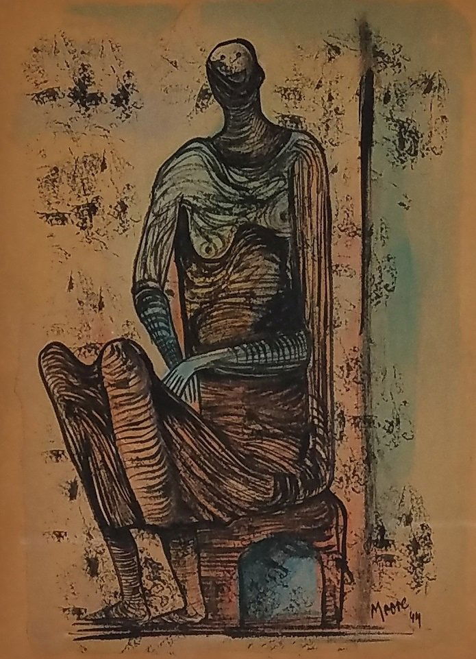 Henry Moore (Mixed media on paper) (1 of 1)