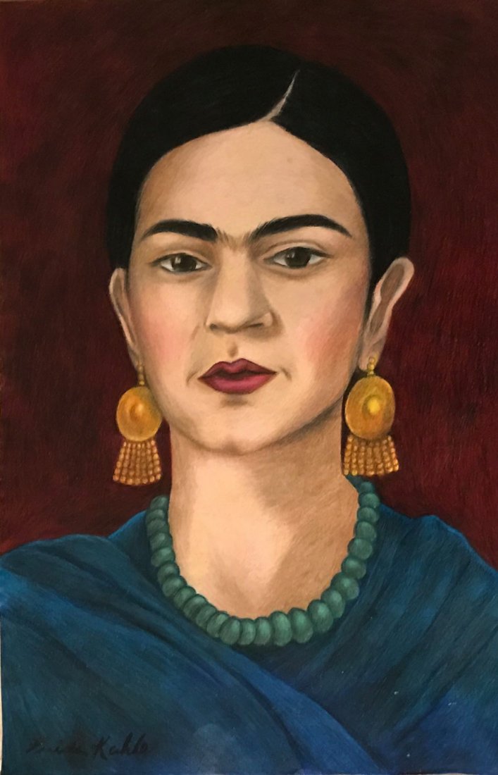 Frida Kahlo (1907-1954) Drawing on Paper (1 of 3)