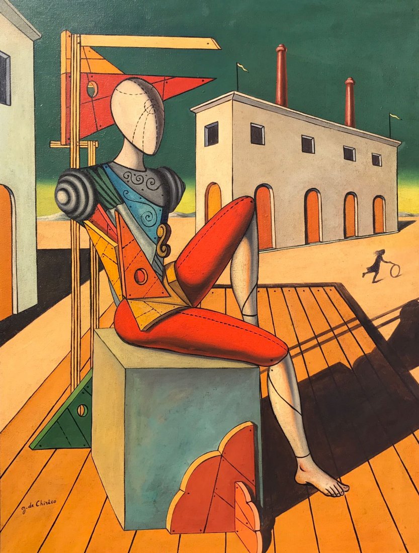 Giorgio De Chirico (1888-1978) Oil On Canvas (1 of 3)