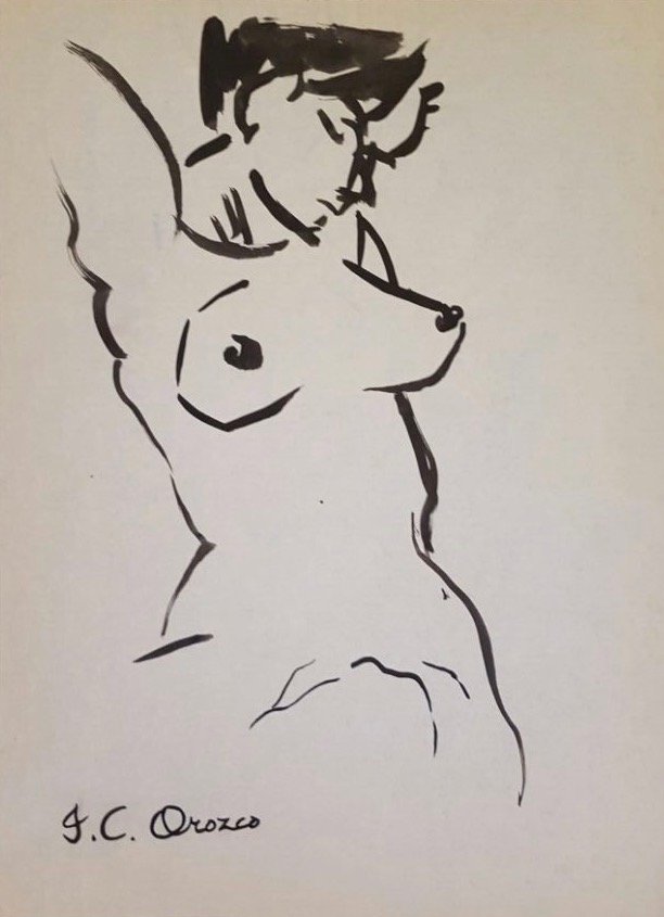 Jose Clemente Orozco Ink on paper (1 of 3)