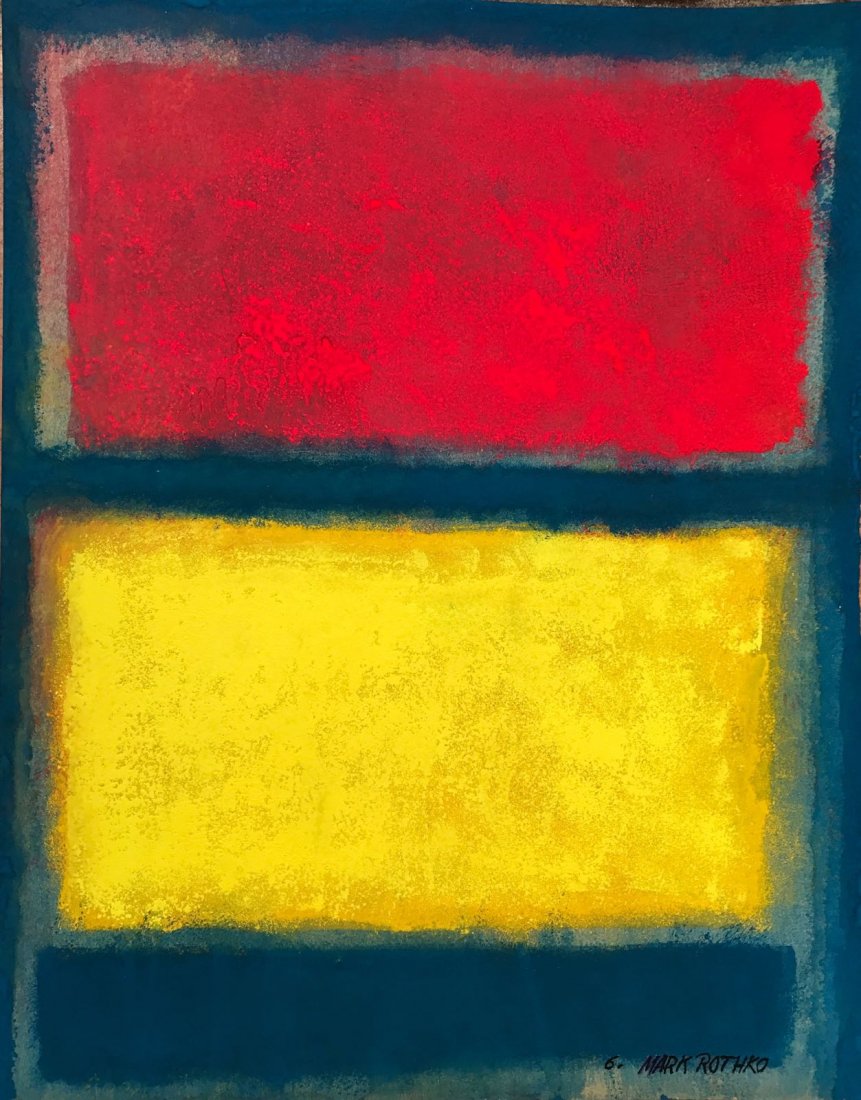 Mark Rothko Gouache on paper (1 of 2)