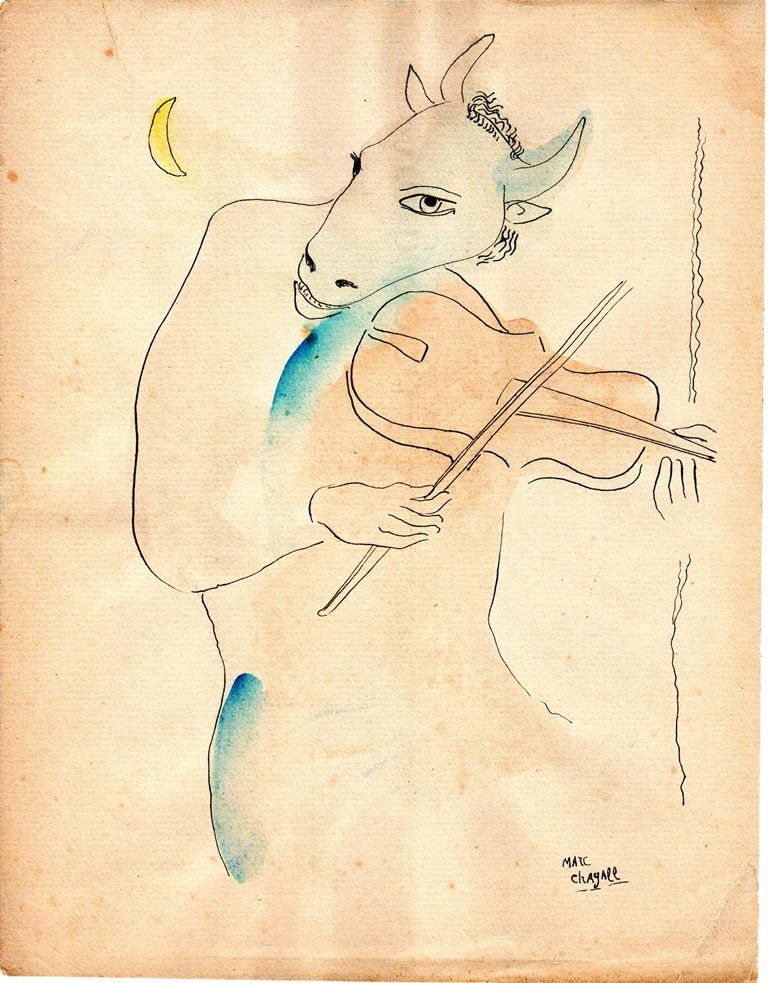 Marc Chagall (Watercolor on paper) (1 of 1)