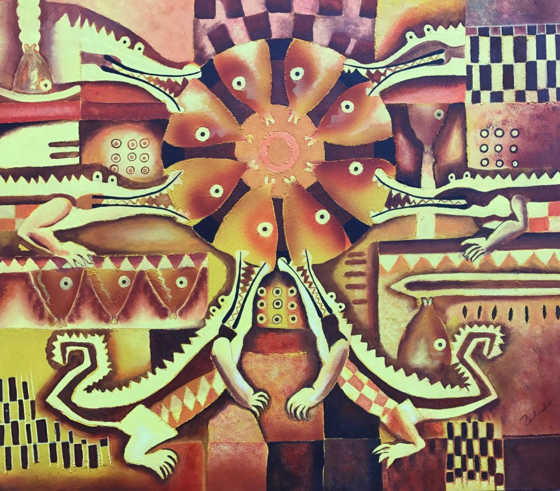 Francisco Toledo Oil and Sand on Paper V $ 30,000 (1 of 2)