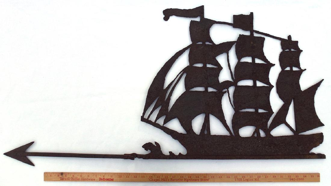 Sheet Iron Ship Weathervane, c. 1800s (1 of 10)