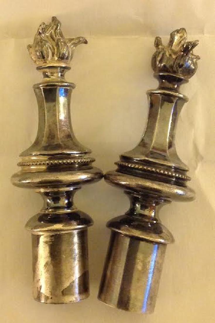 Two Oriental Style Antique Silver Plated Candle Snuffer (1 of 3)