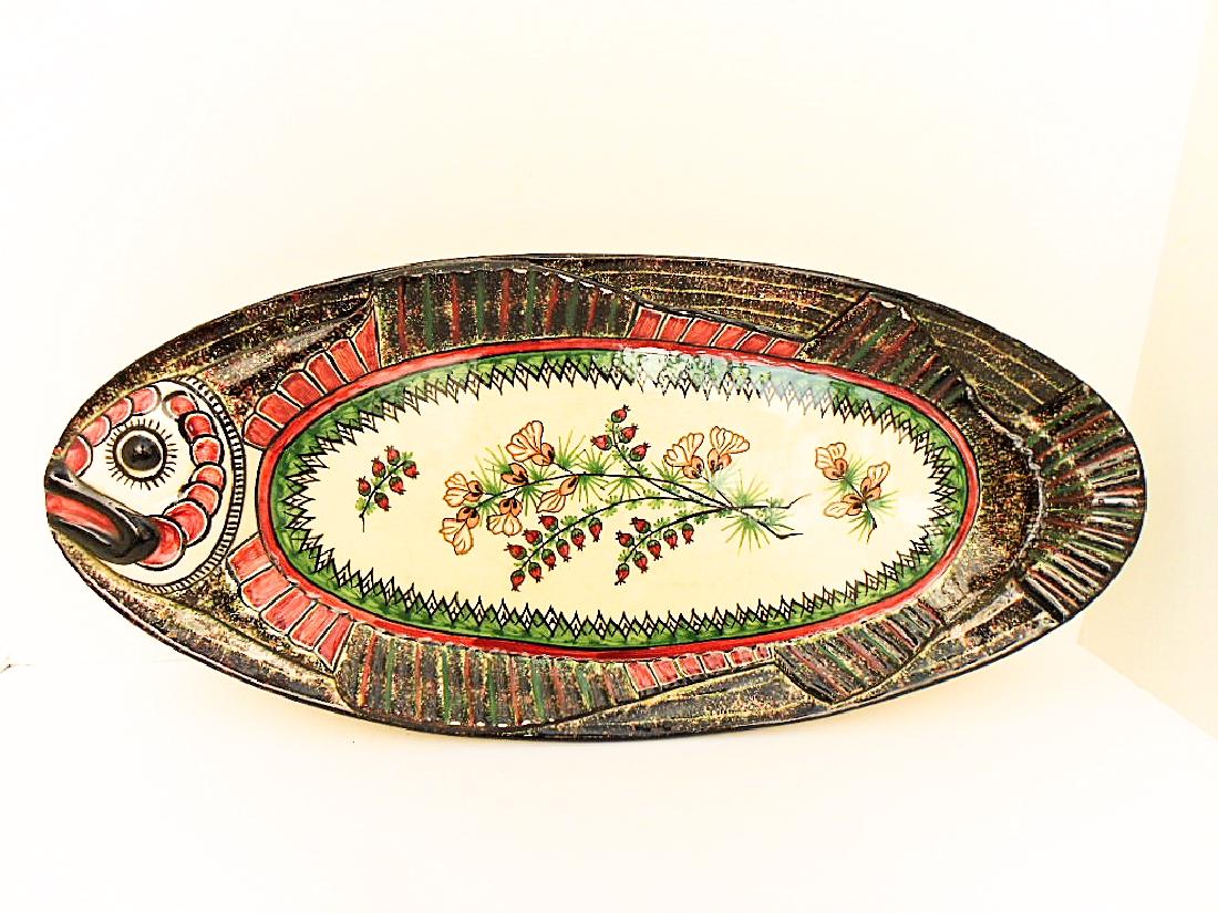 Henriot Quimper Hand Painted Fish Platter (1 of 6)