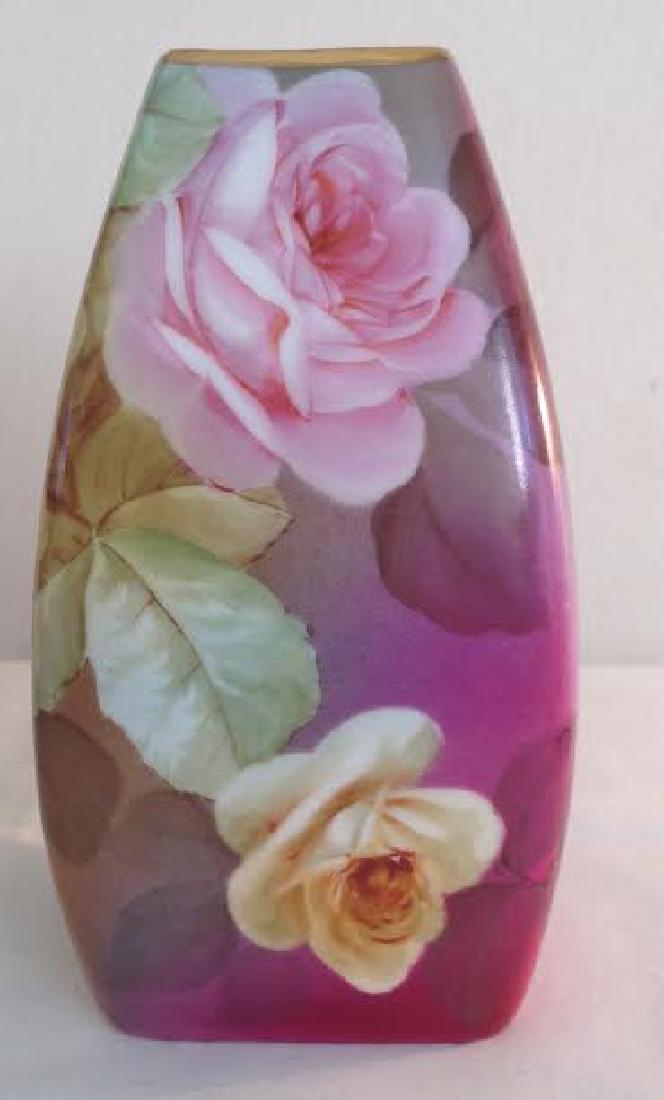 Handpainted Firenzeware Porcelain Vase - Stamped (1 of 5)