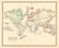 Map of The World On Mercators Projection, 1848