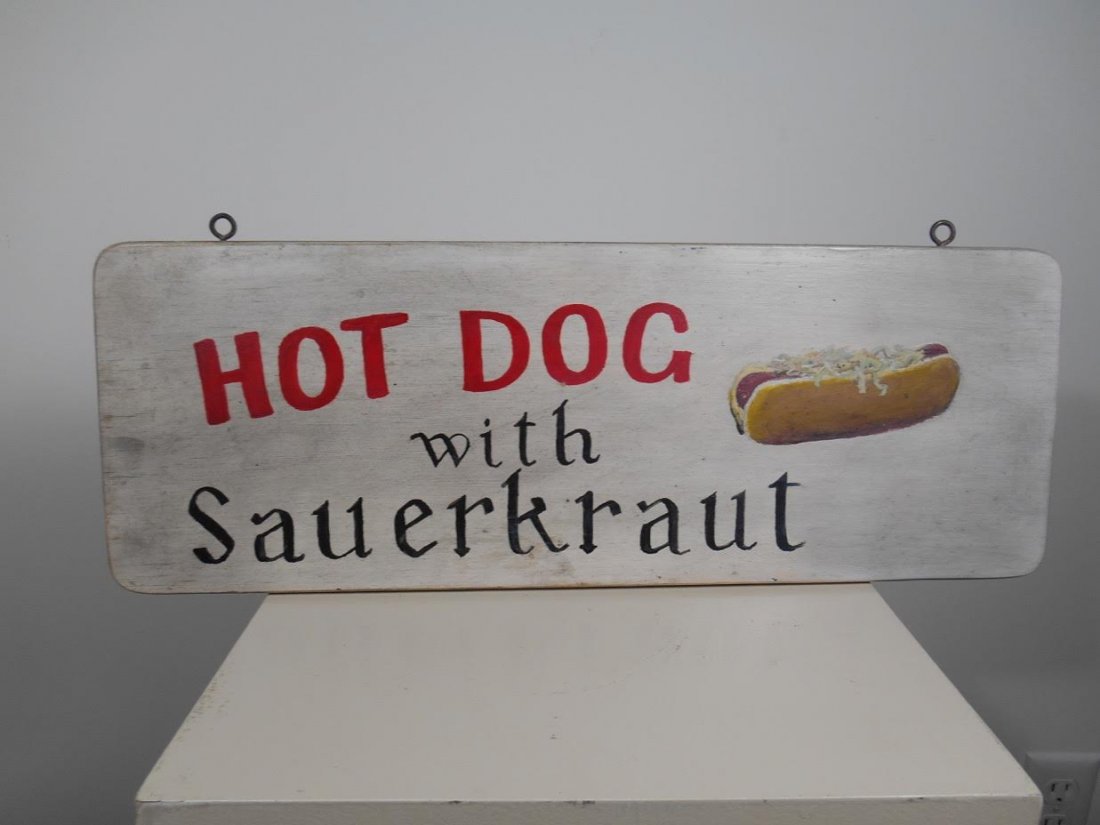 Hand Painted “Hot Dog” Sign (1 of 2)