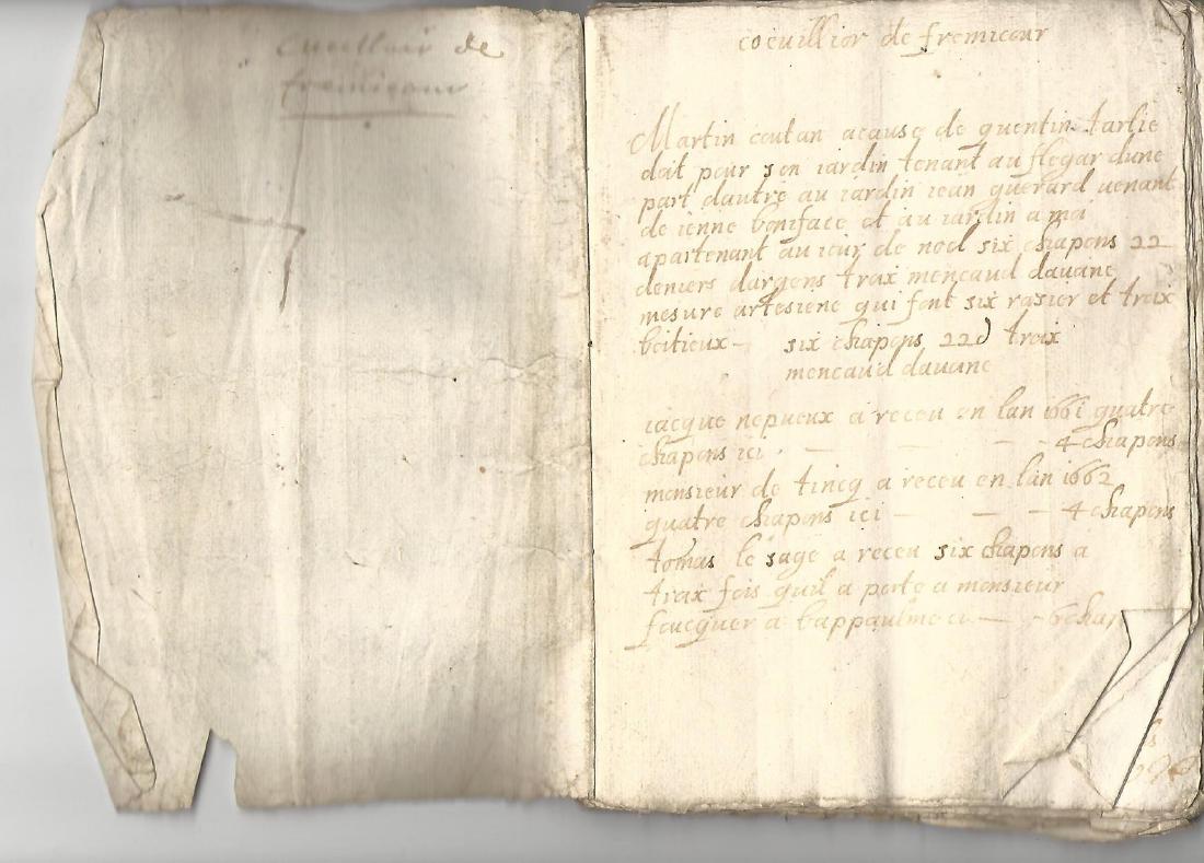 18th C 90-Page Manuscript French Ledger Journal (1 of 3)