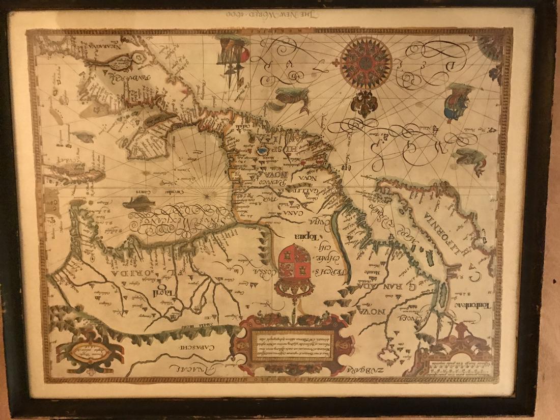 Gabriel Tatton: Map of The New World, 1600 (1 of 2)
