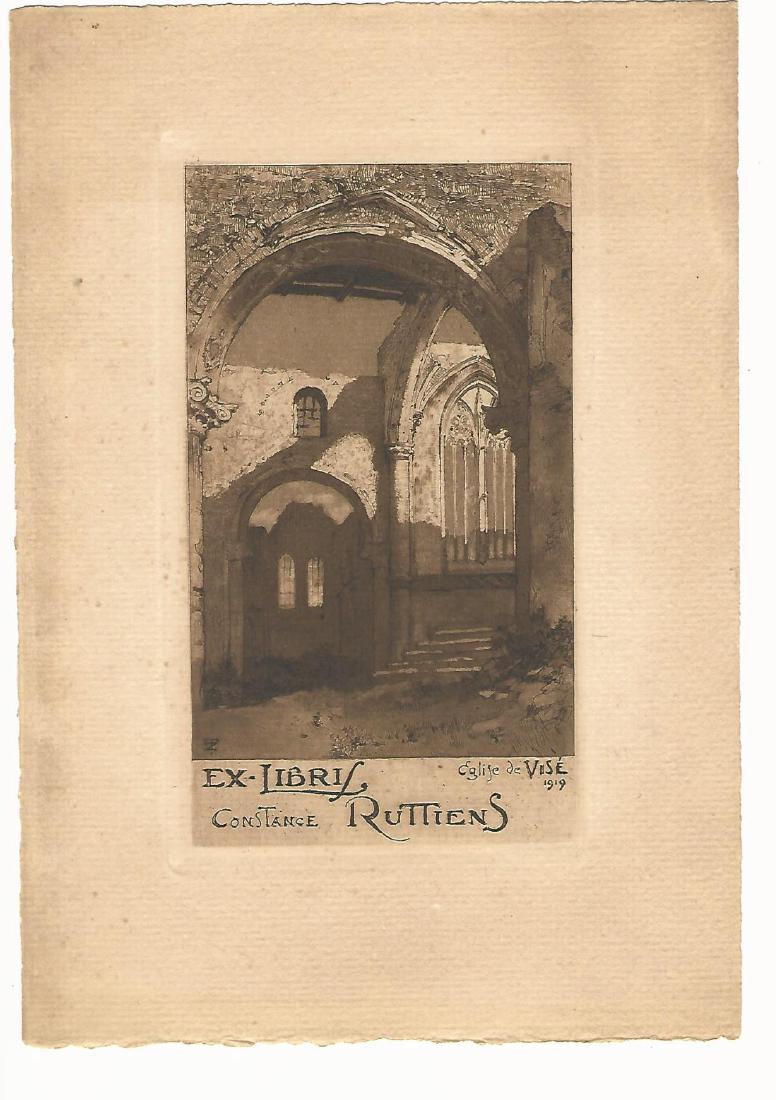 1919 Engraved “Ex-Libris Ruttiens” (1 of 1)