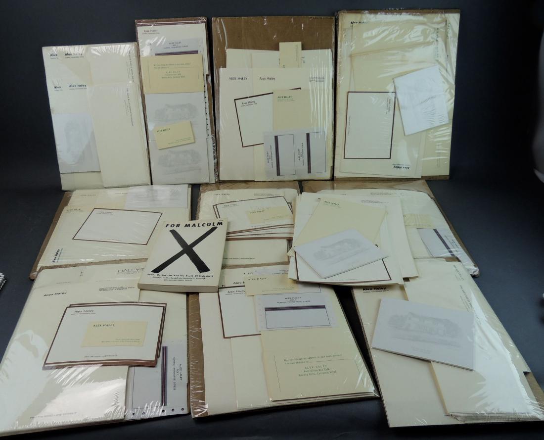 Alex Haley Unused Stationery & Signed Malcom X Book (1 of 10)