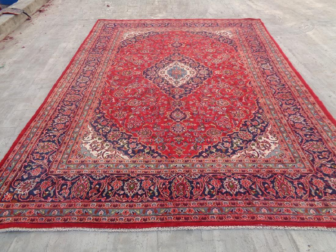 Semi Antique Persian Kashan Rug 11x8 (1 of 6)