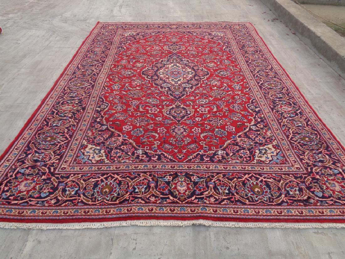 Semi Antique Persian Kashan Rug 11x8 (1 of 6)
