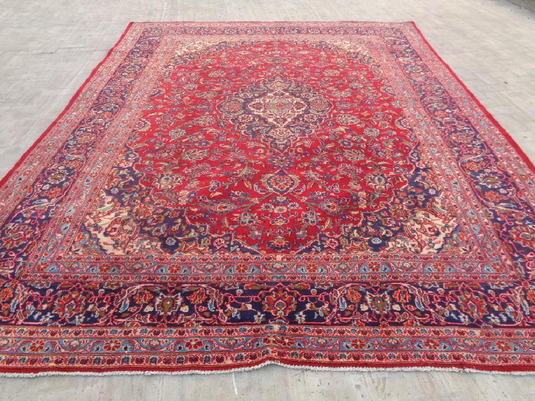 Semi Antique Persian Kashan Rug 13x10 (1 of 7)