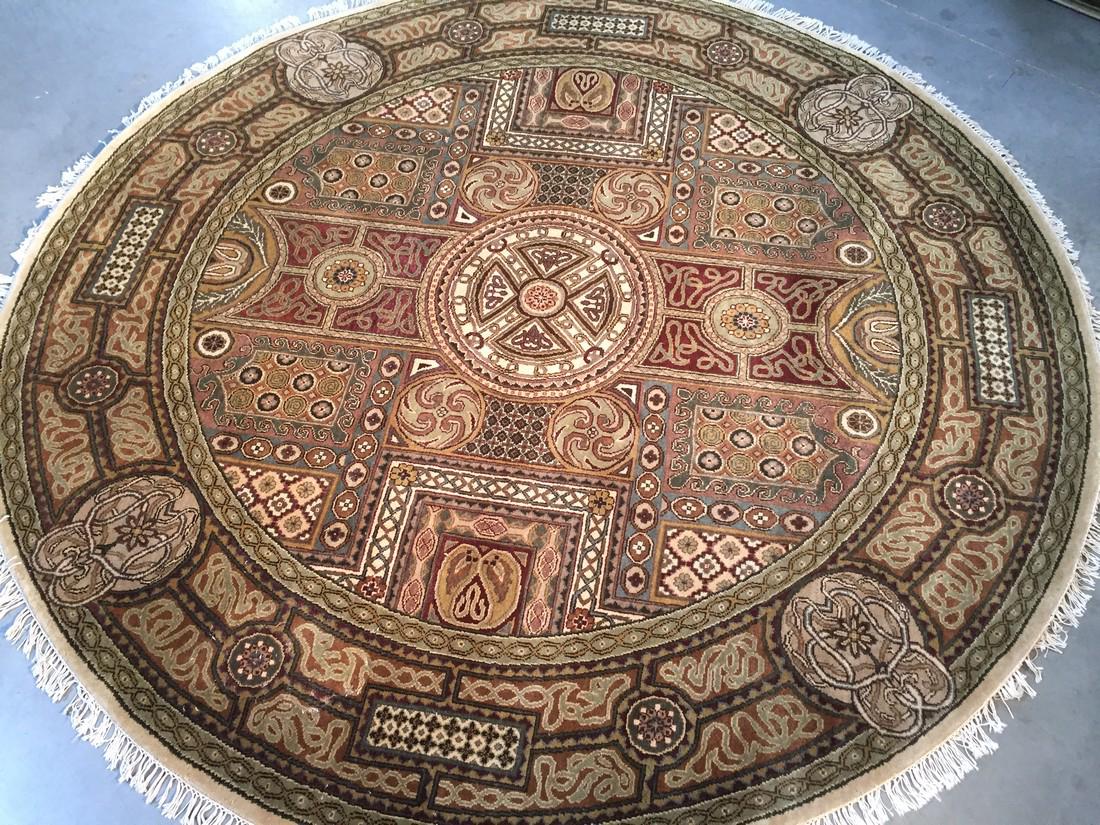 Jaipur Hand Knotted Round Rug 8x8 (1 of 6)