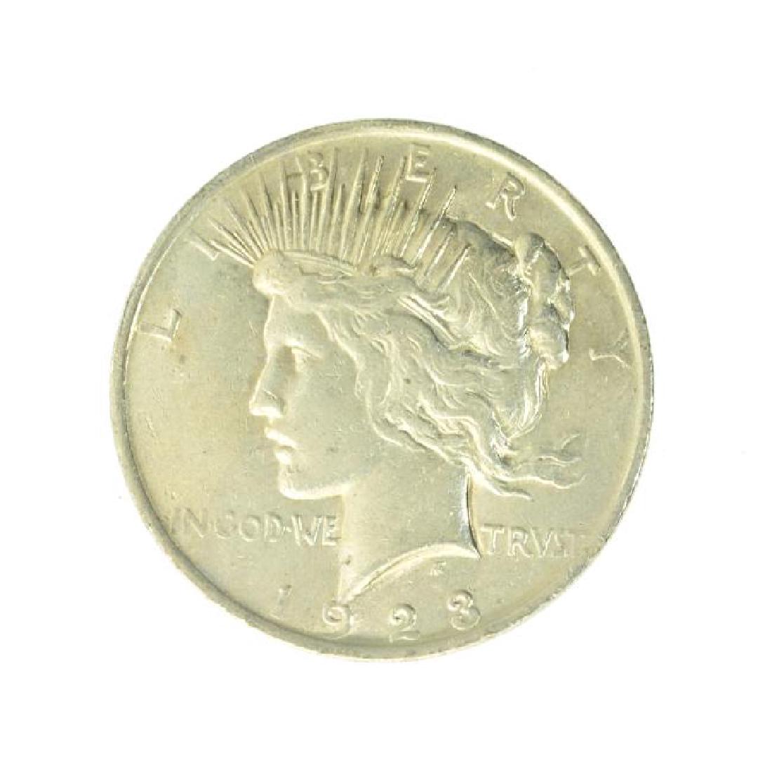 1923 Peace Silver Dollar Coin (1 of 2)
