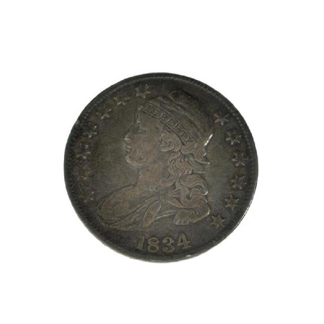 1834 Capped Bust Half Dollar Coin (JG) (1 of 2)