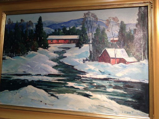 Vermont Covered Bridge Oil Painting Mar 05 2017 Jasper52 In Ny