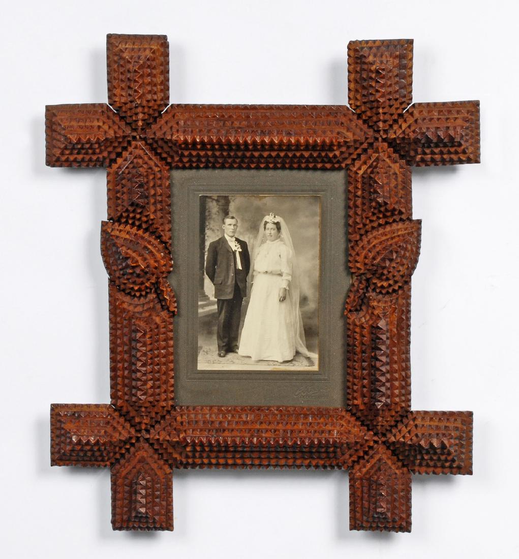 Tramp Art Portrait Frame (1 of 4)