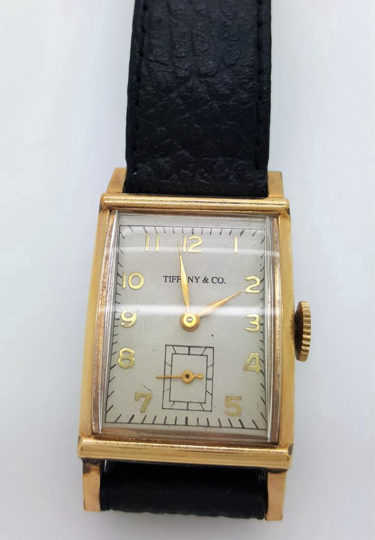 Vintage Tiffany & Co Mens 10K Gold Watch (1 of 8)