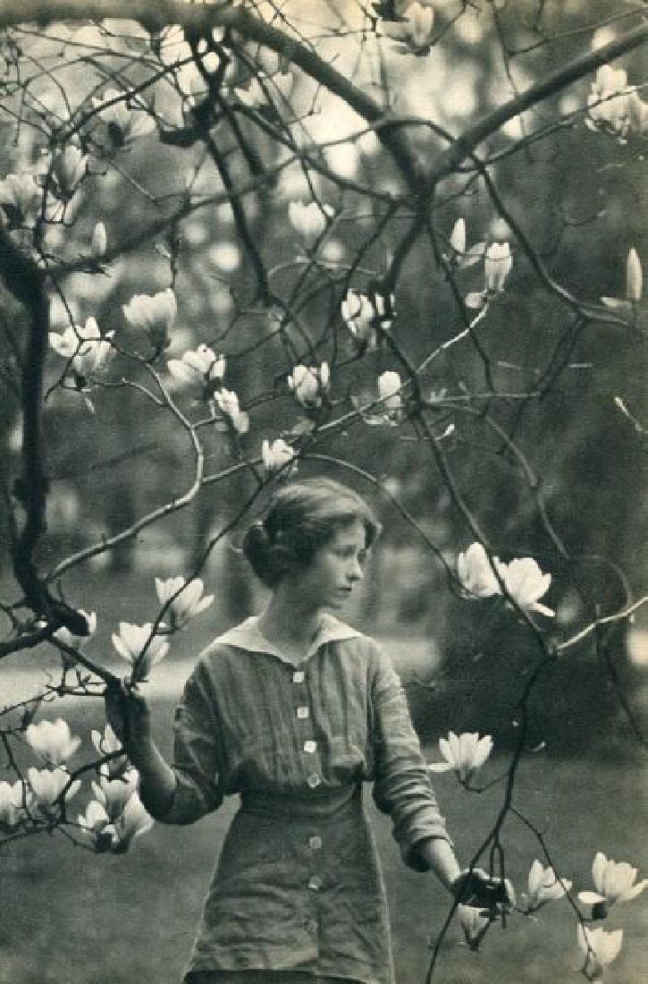 ARNOLD GENTHE - Edna St. Vincent Millay: Artist: ARNOLD GENTHE Print Title: Edna St. Vincent Millay Printing Date: 1936 Medium: Sheet-fed Gravure Printer: Beck Engraving Co (Philadelphia, USA printers) Image Size: 6 x 9.5" Arnold Genthe (186