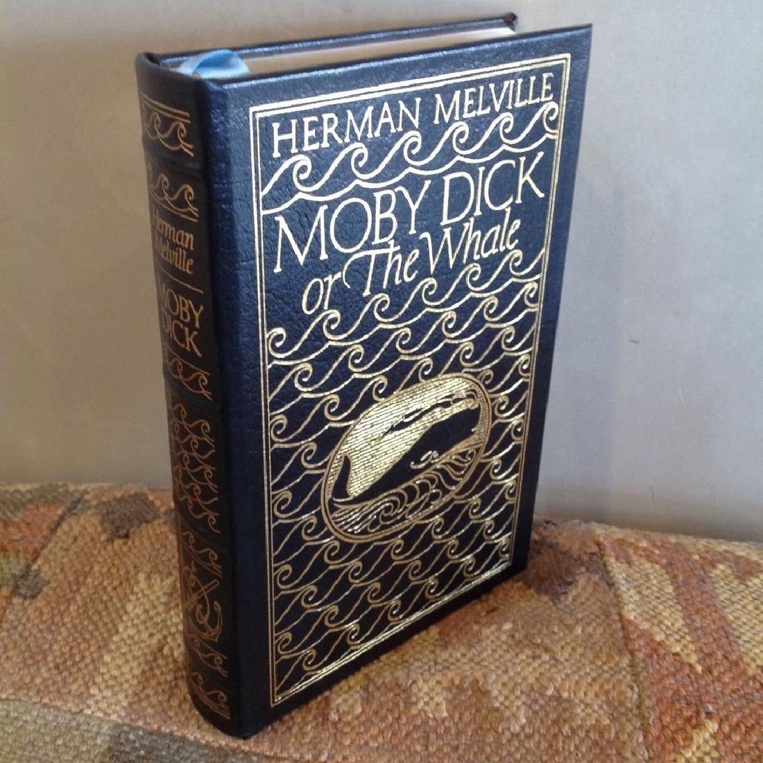Moby Dick by Herman Melville: MOBY DICK or THE WHALE BY Herman Melville (RATE COLLECTORS ED, 1977). Brand New quality With an Introduction by Clifton Fadiman; colored frontispiece; black leather gilt decorated; raised bands; fine