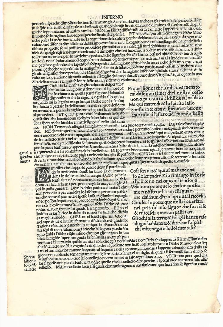 1507 Leaf from Dante Inferno (1 of 2)