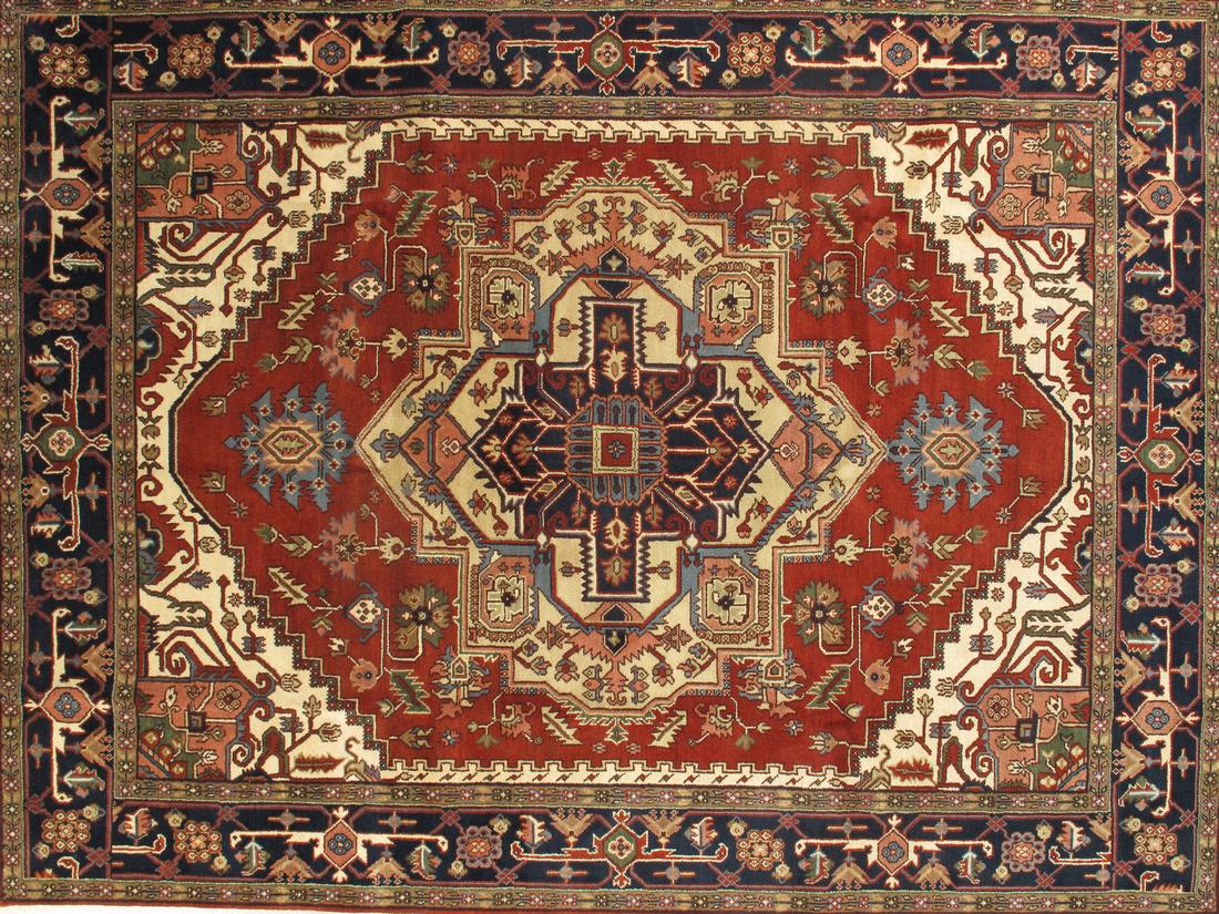 Persian Handmade Wool Serapi Rug 9x12 (1 of 5)