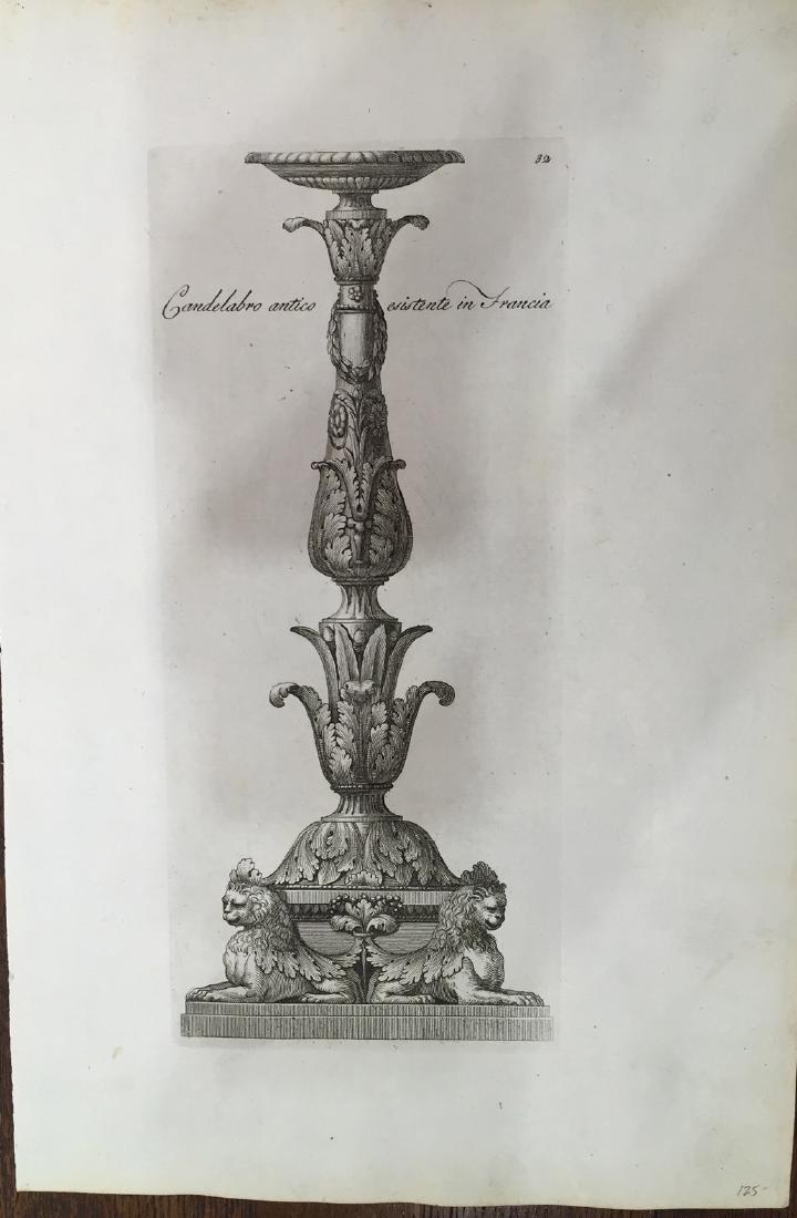 Manual of Various Ornaments by Carlo Antonini: Item: Manual of Various Ornaments by Carlo Antonini, copper engraving, 1781 Dimensions: 9.25 x 13.75 in Please note that this lot has a confidential reserve. When you leave a bid in advance of the auc