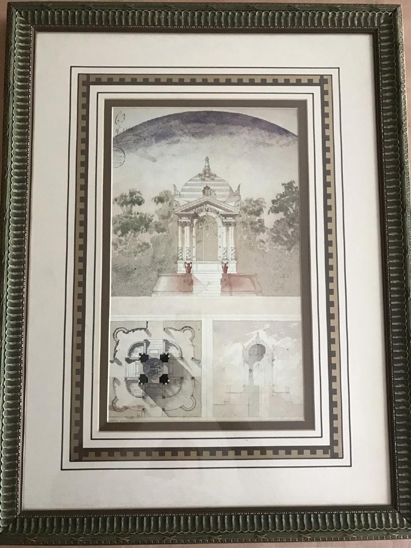 French Artwork Print 1863 signed (1 of 3)